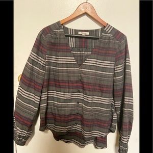 Madewell plaid blouse